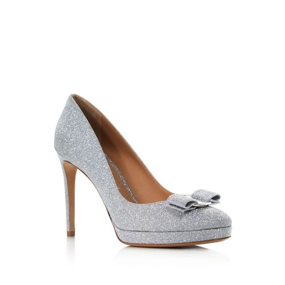 SALVATORE FERRAGAMO Womens Sliver 0.5 Platform Almond Stiletto Pumps 6 B